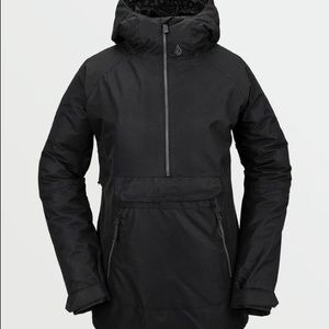 Volcom size large black Mirror Pullover Snowboard jacket shell